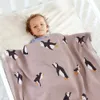 Baby Blankets Animal Knitted Cotton Spring Stuff For Newborns Swaddle Stroller Blanket Cobertor Infantil Wrap Monthly Kids Quilt LJ201105