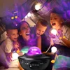 Bluetooth kraftfull galaxprojektor med högtalare ledde laser stjärnklyftan nattljusprojektor med fjärrkontroll4950019