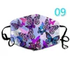 Face Mask Fashion Cotton Butterfly Print Reusable Adult Adjustable Soft Breathable Anti Dust Fog Mouth Masks RRA11157