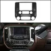ABS Central Navigation Screen 패널 커버 트림 Chevrolet Silverado GMC Sierra 2014-2018 내부 액세서리 292H 용 탄소 섬유 1pc