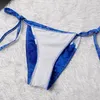 Mavi Kamuflaj Bikinis Tasarımcısı Yıkılmış Kadınlar039S Mayolar Açık Bandage Plajı Mayo Kapalı Banyo Giyim 88755563