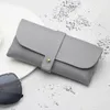 Portátil Pu Leather Sun Glasses Bag Moda Mulheres óculos de sol PVC Made Box 5 Colors Whole6494262