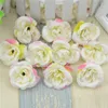 100 pcs Artificielle Pivoine Rose Soie Têtes De Fleurs Pour La Maison De Mariage Décoration DIY Headmade Scrapbooking Guirlande Pas Cher fausses fleurs 201222