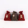 DIY Numbers Bag Christmas Advent Calendar Countdown Ornament Gift Bags Candy Storage Pouches Home Decorations JK2011PH