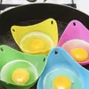 500 stücke Kostenloser Versand Silikon Eierkocher Kochen Pochieren Pods Küche Kochgeschirr Pochiert Backen Tasse Zufällige Farben