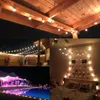Terrassenbeleuchtung, G40, Globus-Party-Weihnachtslichterkette, warmweiß, 25 klare Vintage-Glühbirnen, 25 Fuß, dekorative Outdoor-Hinterhof-Girlande 201023