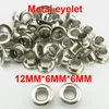 500PCS 12*6*6MM Silber METALL Knopf Nähen Dekorative Kleidung Zubehör RUNDE Schuhe Tasche Öse ME-025