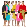 accappatoio di design donna uomo unisex vestaglia da notte 100 cotone di alta qualità 6 colori venduto spedito da DHL UPS FEDEX klw17398646704