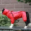 Pet Grande cão de capa de chuva ao ar livre Roupas à prova d'água com capuz Cloak para pequenos cães grandes macacões de chuva Labrador 201030