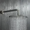 Smesiteli 현대 무연 SUS304 수도꼭지 벽 마운트 욕실 8 ''- 12 ''Rainshower Handshower System 샤워 세트 브러쉬 스테인레스 LJ201211