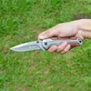 Browning DA43 Składany nóż 3CR13 Blade Rosiew Rosiew Rosiew Titanium Taktyczne Knoje Kieszenia Kiechni