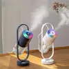 Projektor LED nawilżacz powietrza oczyszczacz 360 Ratation USB Mini przenośny olejek zapachowy dyfuzor Essentail Mist Maker do samochodu domowego