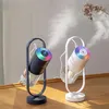 Projektor LED nawilżacz powietrza oczyszczacz 360 Ratation USB Mini przenośny olejek zapachowy dyfuzor Essentail Mist Maker do samochodu domowego