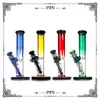 Phoenix 10 inch glass water bong colorful dab oil rig bubbler glass water pipe Heavy Glass Bong straight bong with 14mm bowl