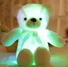 30 cm Lichtgevende Gloeiende Teddybeer Lappenpop Knuffels LED Licht Kinderen Volwassen Kerst Speelgoed Party Favor Zee 3533056