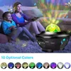 Bluetooth potężny projektor galaxy z LED LED LED LED Starry Sky Star Light Projector z pilotem