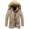 Kış ceket erkekler uzun parkas kalın ceket sıcak açık ceket erkekler kürk kaput rüzgar geçirmez kış kalın palto erkek ceketler 201127