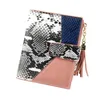 バッグAelicy Coinヴィンテージ財布女性ヒョウプリントカラー財布女の子の女性の人工皮革ヘビファッションタッセル財布