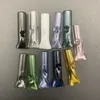 Glass Filter Tip Flat Round Mouth Smoking Joint OD8mm 12mm Clear Colorful holder for Dry Herb Tobacco Cigarette Rolling Paper