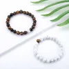 Fashion Natural Stone Strands Bracelet for Lovers Distance Magnet Couple Bracelets Yoga Friendship Valentine Jewelry Gifts