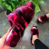 Women Fur Platform Slippers Winter Women's Short Plush Leopard Wedges Woman Keep Warm Slides Female Indoor Shoes Plus Size X1020