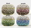 Diamentowe Airpods Case Bling Gradient Glitter Rhinestone Słuchawki Pełna torba na pokrycie dla Airpods 1/2 Pro Bluetooth Bezprzewodowy zestaw słuchawkowy