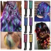 Instant Hair Color Comb Temporary Hair Chalk Color Comb Disposable Cosplay Party Hair Style Tool 10pcs