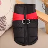 Automne Hiver Chien Chaud Gilet Pet Chien Gilets Manteaux avec Laisses Anneaux Pet Chien Vêtements Drop Ship Dhl Livraison Gratuite