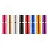 5ml Perfumy Butelka Aluminiowa Compact Perfumy Atomizer Zapach Szkło Zapach Butelka Travel Butelka Spray CioS2968 Sea Shipping