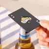 Creative Gift Black/Srebrna karta pokerowa otwieracz do butelek piwo spersonalizowana karta ze stali nierdzewnej narzędzie do baru
