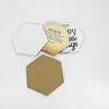 2022 Nova Sublimação Copo Coaster Em Branco Madeira Isolada Cortiça Cups Cups Pads MDF Publicidade Publicidade Promoção Promoção Tapetes de mesa DIY