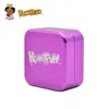 Honeypuff Frosted Feeling Square Aircraft Aluminium Herb Grinder 47 mm 2 Lager Spice Tobacco Grinder Crusher Hand Crank