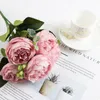 Decorative Flowers & Wreaths Artificial Rose Flower Peony Camellia Silk Fake Floral Arrangements For Wedding Decoration DIY Home Garden Deco