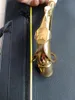 Saxofone alto de alta qualidade, curvatura de pescoço alto, material de latão dourado, acessório de instrumento musical 4892053