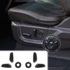 ABS Car Electric Seat Adjustment Dekorativ omslag Kolfiber 6PC för FORD F150 2015 upp inredningstillbehör