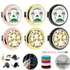 600+ Designs 30mm Rose Gold Black Aromatherapy Essential Oljediffusor Locket Magnet Öppna bil Air Freshener med ventilationsklämma (Gratis 10 filtkuddar) W6