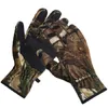 Jachthandschoenen Vissen Camo Gel Glove Camouflage Comfortabele Anti Slip Elastische Visserijhandschoenen Skidproof Nonslip Mittens Q0114