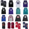 5 de Aaron Fox City Basketball Jersey Mens 1 Tyrone Bogues 2 Larry Johnson 3 Drazen Petrovic 4 Chris Webber 10 Mike Bibby 55 Jason