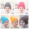 15 Years Kids Infants Plain Knit Beanie Ski Hat Skull Caps Slouchy Thick Knitted Winter Hats Children Solid Blank Color Beanies E1886526