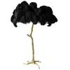 Ceiling Lights Nordic Ostrich Feather Floor Lamp Stand Light Copper Modern Interior Lighting Decor Home Luminaria