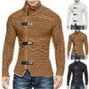 2020 neueste Design Modische männer Winter Casual Stehkragen Dünne Gestrickte Pullover Mantel Jacke Top Bluse X1217