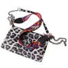 Leopard Rivet Crossbody Bag 25pcs Lot VS Lokale magazijn PU Messenger Tassen met Gitaar Schouder Custom Design Outdoor Dames Portemonnee Overnachting Weekend Tote Domil1718