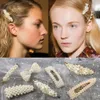 Headpieces Pearl Hair Summer Geometric Snap Barrettes Stick Hairpin Accessoires For Women Clips Styling Tools