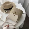 Avondtassen kleine stro emmer voor vrouwen 2021 zomer crossbody dame reis portemonnees en handtassen vrouwelijke schouder messenger bag