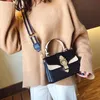 Designer- Contrast color Crossbody Bags Vintage Fashion Female Tote bag Matte PU Leather Women's Handbag Lock Shoulder Messenger Bag