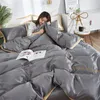 Fourpiece Silk Cotton Bedding 세트 King King Queen Size Soft Printed Quilt Cover Pillow Case Duvet Cover Brand Bed Comforters Set FAS9099168