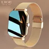 LIGE 2021 цифровые часы женские спортивные мужские часы электронные светодиодные женские наручные часы для Android IOS фитнес-часы женские часы 220212
