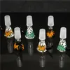 Hookahs 14 mm glazen kommen mannelijke gewricht handvat Mooie glijbom stuk roken accessoires siliconen wax containers