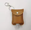 Hand Sanitizer Cover Portable Sanitizer Leather Case Student Schoo Bag Key Chain Pendant Leather Case Sanitizer Bag Without Bottle WMQCGY647