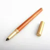 Фонтанские ручки Высококачественная роскошная древесная ручка Стандарт металла 0.38 мм Прекрасная ниб каллиграфии чернила для письма в офисе